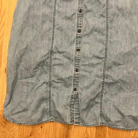 Madewell Light Blue Button-Down Shirt Dress - Picture 4 of 8